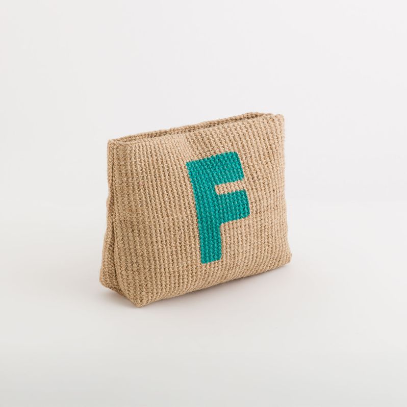 Kosmetiktasche mit dem Buchstaben F - Zante Beauty