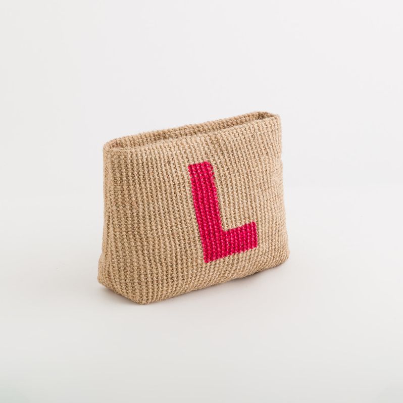 Kosmetiktasche mit dem Buchstaben L - Zante Beauty